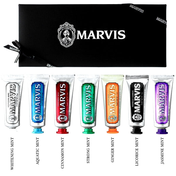 marvis toothpaste 7 flavours black gift box sharpcut