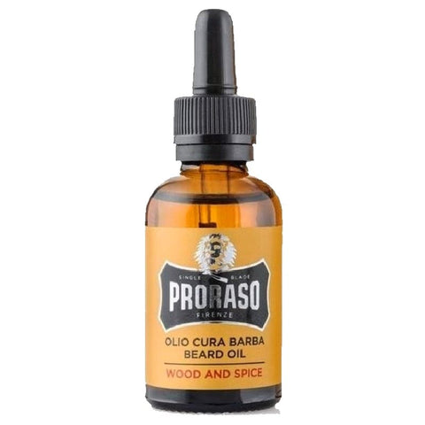 Proraso Beard Oil Wood Spice 30ml sharpcut