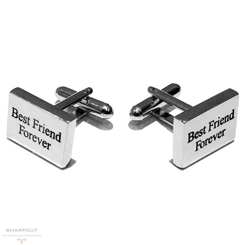 Best Friend Forever Cufflinks sharpcut